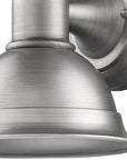 Brushed Silver Aluminum Wall Sconce