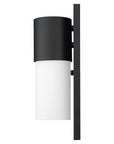 Black Frosted Dimmable Outdoor Hanging Light With Black And White Shades
