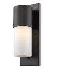 Black And White Frosted Dimmable Outdoor Hanging Light With Black And White Shades