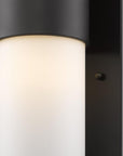 Black And White Frosted Dimmable Outdoor Hanging Light With Black And White Shades