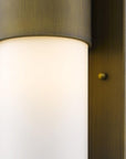 Brass And White Frosted Dimmable Outdoor Hanging Light With Brass And White Shades