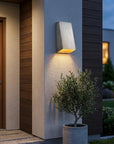 Silver Dimmable Outdoor Hanging Light With Silver Shades
