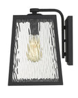 Black And Clear Seeded Dimmable Outdoor Hanging Light With Black And Clear Shades