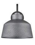Pebbled Gray Bowl Shape Outdoor Wall Light