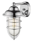 Silver Teardrop Shape Wall Sconce