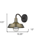 Brass Seeded Dimmable Outdoor Hanging Light With Brass Shades