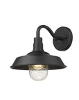 Black Seeded Dimmable Outdoor Hanging Light With Black Shades