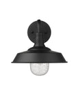 Black Seeded Dimmable Outdoor Hanging Light With Black Shades