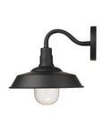 Black Seeded Dimmable Outdoor Hanging Light With Black Shades