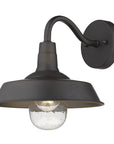 Black Seeded Dimmable Outdoor Hanging Light With Black Shades