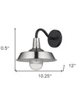 Silver Seeded Dimmable Outdoor Hanging Light With Silver Shades