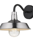 Silver Seeded Dimmable Outdoor Hanging Light With Silver Shades