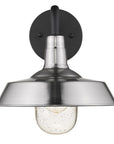 Silver Seeded Dimmable Outdoor Hanging Light With Silver Shades