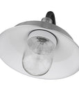 Silver Seeded Dimmable Outdoor Hanging Light With Silver Shades