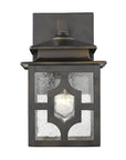 Antique Bronze Outdoor Lantern Wall Light