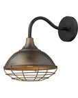 Bronze And Black Dimmable Outdoor Hanging Light With Bronze And Black Shades