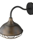 Bronze And Black Dimmable Outdoor Hanging Light With Bronze And Black Shades