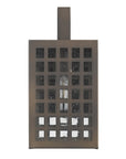 Bronze And Clear Seeded Dimmable Outdoor Hanging Light With Bronze And Clear Shades