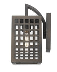 Bronze And Clear Seeded Dimmable Outdoor Hanging Light With Bronze And Clear Shades