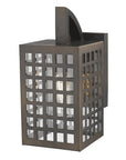 Bronze And Clear Seeded Dimmable Outdoor Hanging Light With Bronze And Clear Shades