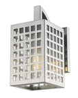 Silver And Clear Seeded Dimmable Outdoor Hanging Light With Silver And Clear Shades