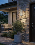 Silver And Clear Seeded Dimmable Outdoor Hanging Light With Silver And Clear Shades
