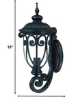 Traditional Matte Black Wall Sconce