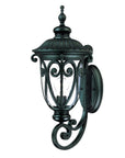Black And Clear Seeded Dimmable Outdoor Hanging Light With Black And Clear Shades