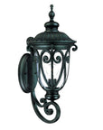 Black And Clear Seeded Dimmable Outdoor Hanging Light With Black And Clear Shades