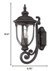 Black And Clear Seeded Dimmable Outdoor Hanging Light With Black And Clear Shades