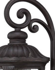 Black And Clear Seeded Dimmable Outdoor Hanging Light With Black And Clear Shades