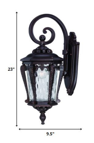 Black And Clear Hammered Dimmable Outdoor Hanging Light With Black And Clear Shades