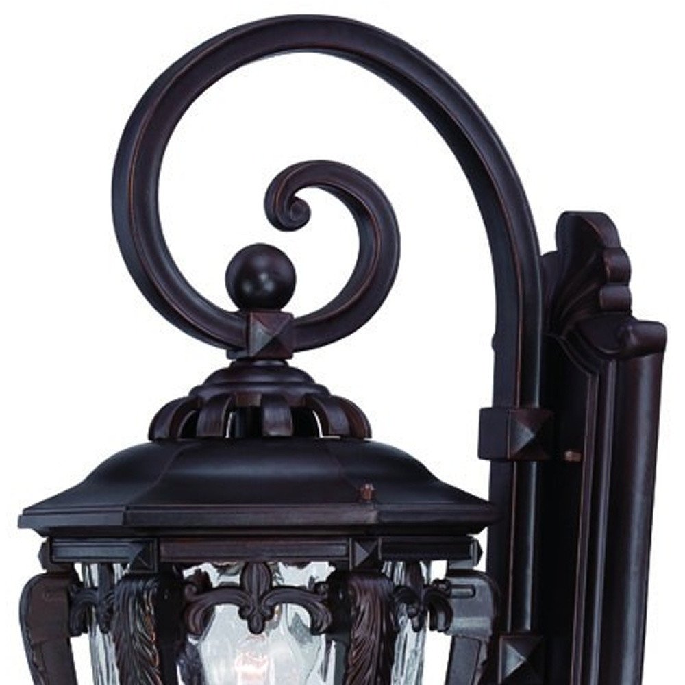 Black And Clear Hammered Dimmable Outdoor Hanging Light With Black And Clear Shades