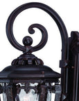 Black And Clear Hammered Dimmable Outdoor Hanging Light With Black And Clear Shades
