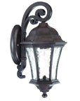 Antique Black Tapered Hanging Lantern Wall Light