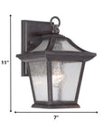 Matte Black Birdhouse Shape Outdoor Wall Light
