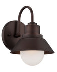 Dark Brown And White Frosted Dimmable Outdoor Hanging Light With Dark Brown And White Shades