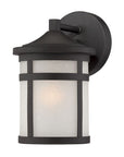 Matte Black Hanging Lantern Shape Wall Light