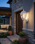 White Cast Aluminum Outdoor Wall Light