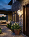 White Cast Aluminum Outdoor Wall Light