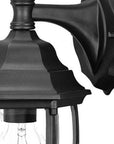 Matte Black Hanging Globe Lantern Wall Light