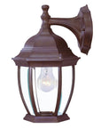 Dark Brown Wide Hanging Lantern Wall Light