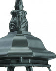 Matte Black Ornamental Glass Globe Wall Light