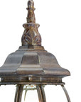 Dark Brown Glass Globe Wall Light