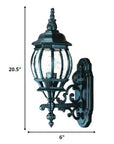 Matte Black Glass Globe Wall Light