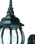 Matte Black Glass Globe Wall Light