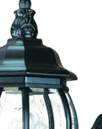 Matte Black Glass Globe Wall Light