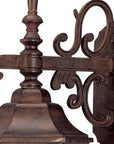 Petite Brown Domed Hanging Glass Lantern Wall Light