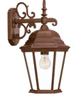 Brown Domed Hanging Lantern Wall Light