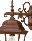Brown Domed Hanging Lantern Wall Light